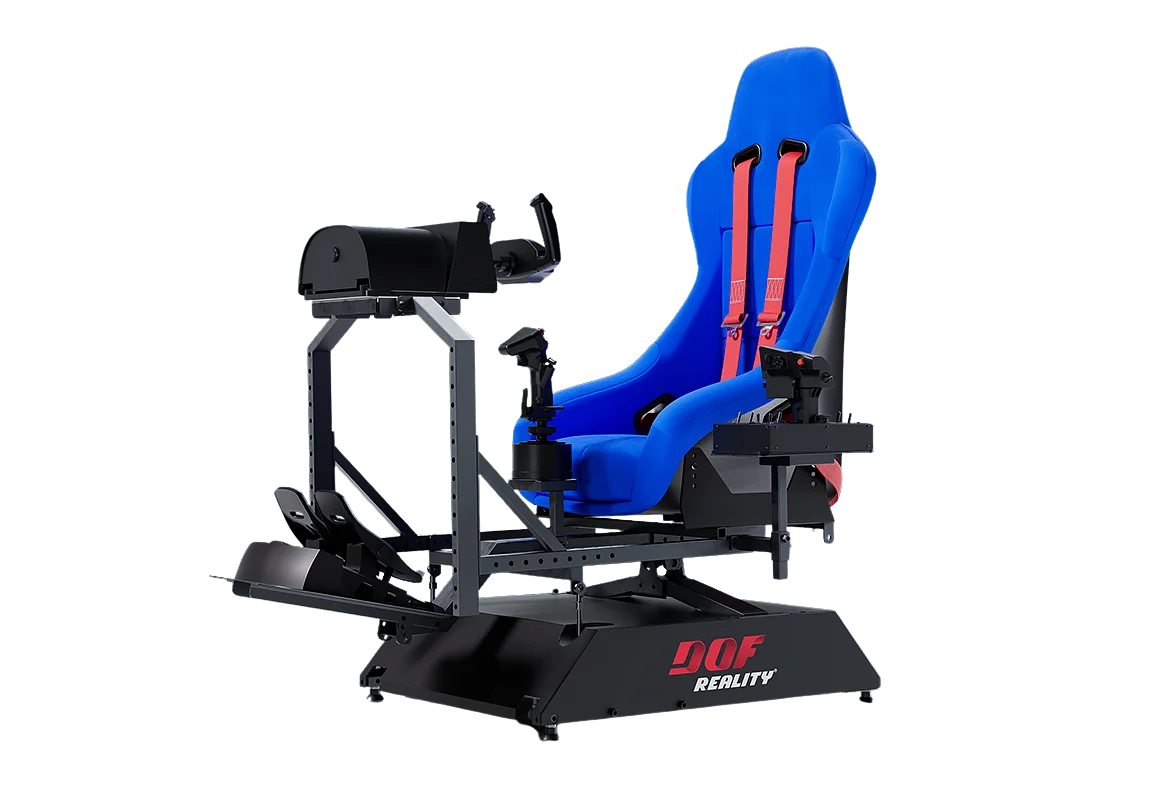 H2 HERO 2-Axis Flight Simulator with SFU Actuators & Smooth Gearing
