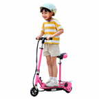MAXTRA Kids Electric Scooter with Removable Seat – Pink