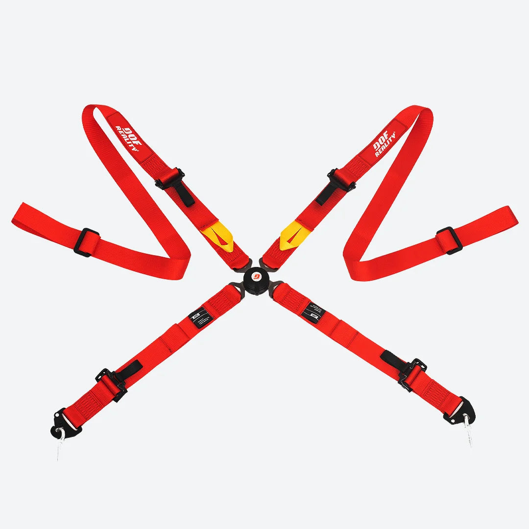 4 Point Racing Harness Red | Simulator Safety Harness DOF Reality – Darukh
