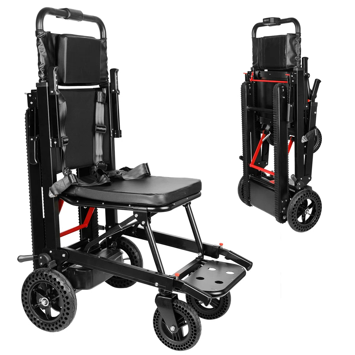 Motorized Portable Stair Lift Chair – Foldable 480lb Capacity Mobility Transport Chair