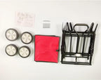 BURAKH Folding Wagon 70kg Collapsible Camping Trolley Cart – Red