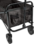 Foldable Garden Utility Wagon 120kg – Heavy Duty Camping & Beach Trolley Black