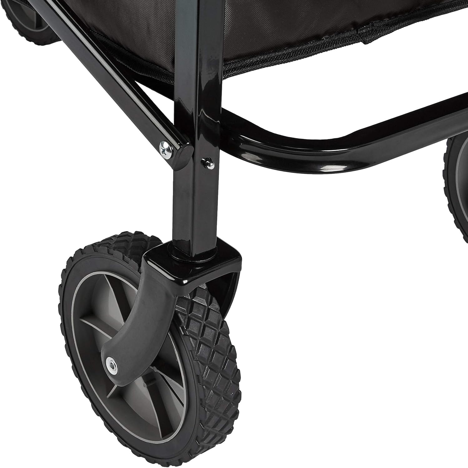 Foldable Garden Utility Wagon 120kg – Heavy Duty Camping & Beach Trolley Black