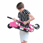 MAXTRA Kids Electric Scooter with Removable Seat – Pink
