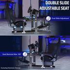 Anman Adjustable PC And Racing Game Chair in Black