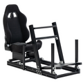 Anman Racing Simulator Cockpit Aluminum with Black Seat