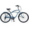 26 Inch 7 Speed Beach Cruiser Bike – Men's Steel Frame City Bicycle