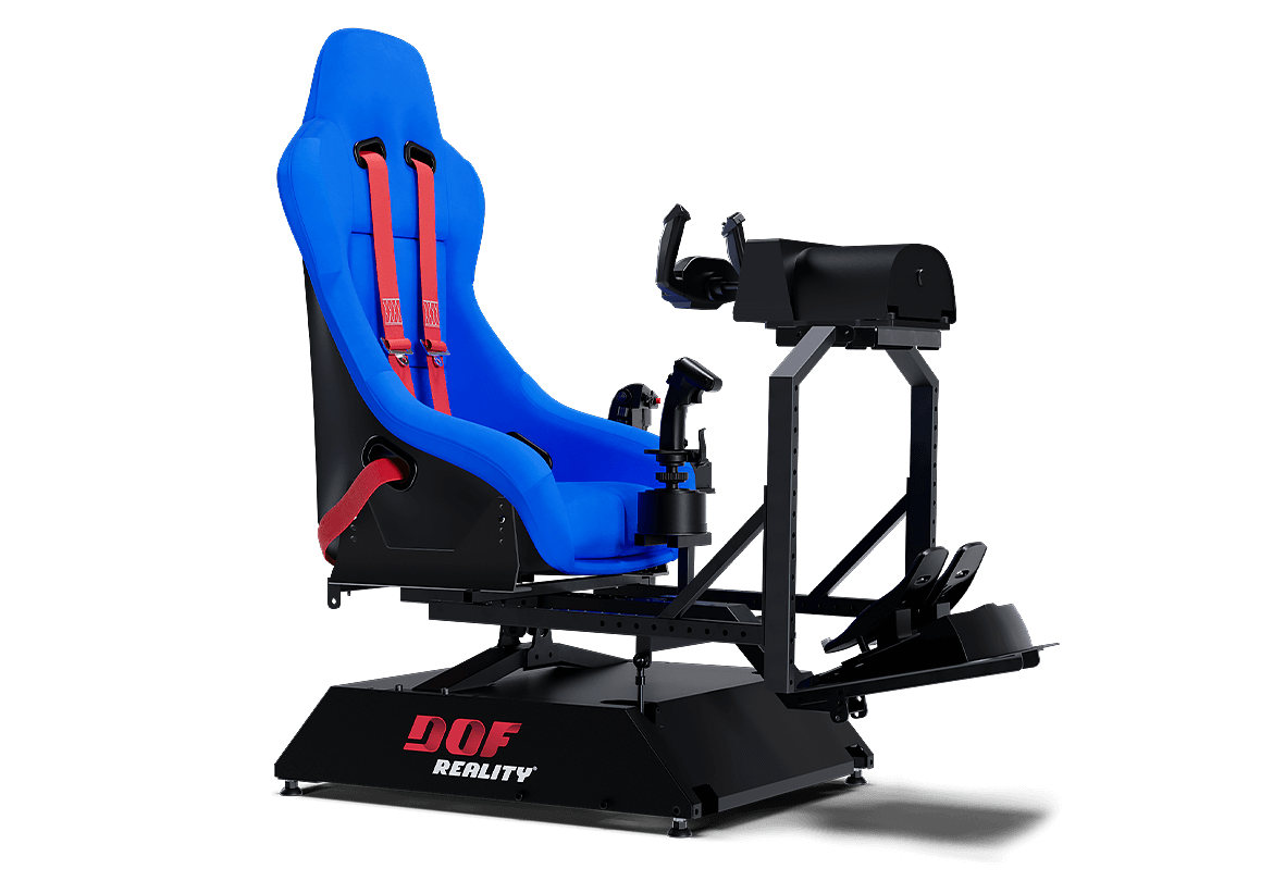 H2 HERO 2-Axis Flight Simulator with SFU Actuators & Smooth Gearing