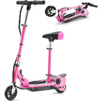 MAXTRA Kids Electric Scooter with Removable Seat – Pink