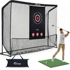 Heavy Duty Golf Practice Net with Target Cloth – Indoor & Outdoor Golf Hitting Net