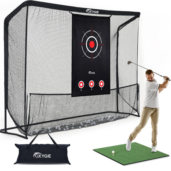 Heavy Duty Golf Practice Net with Target Cloth – Indoor & Outdoor Golf Hitting Net