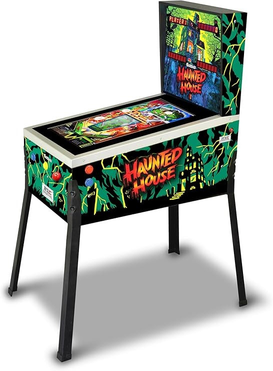 Toy Shock Haunted House Virtual Pinball Machine – 12 Classic Tables with LCD Display