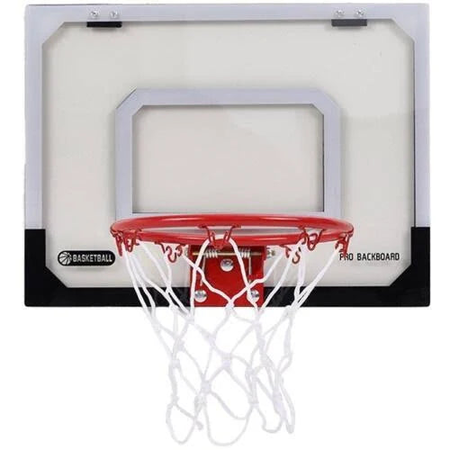 HoopMaster Indoor Mini Basketball Set – Over-Door Hoop with 4 Balls
