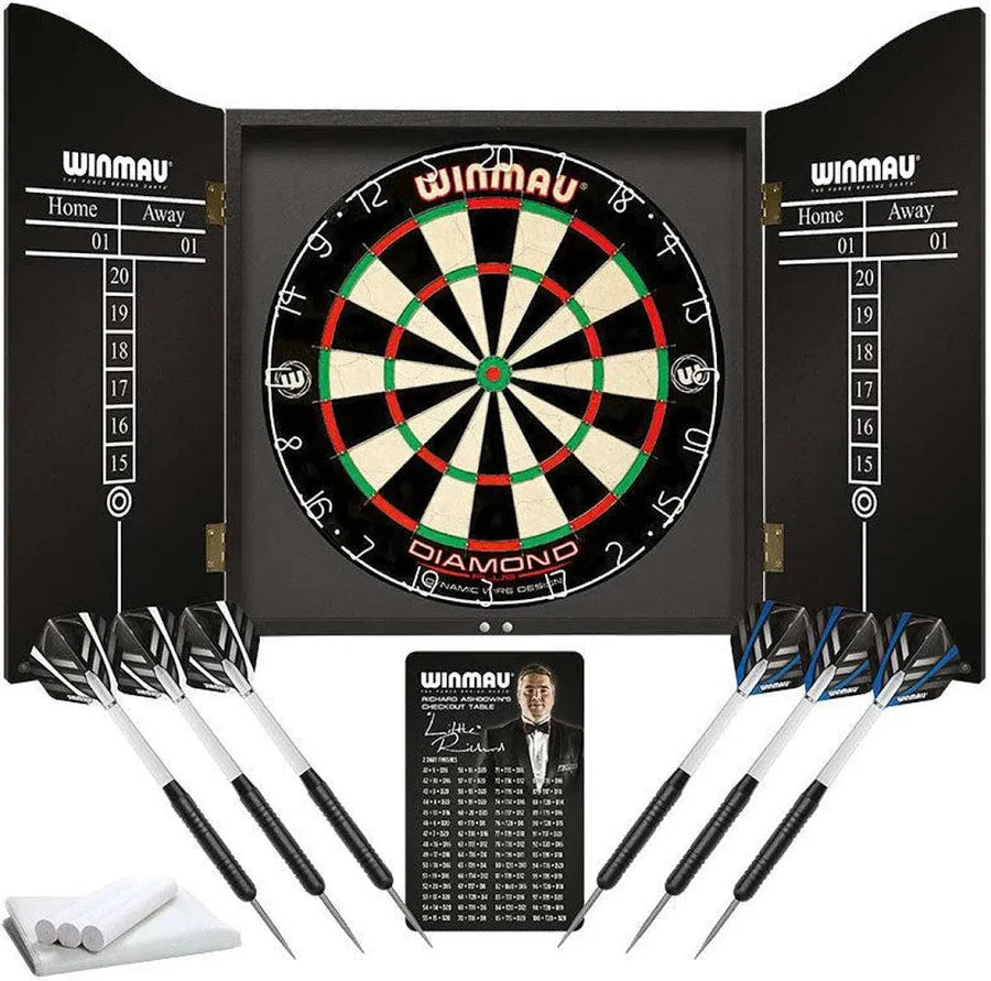 ProDart Professional Dartboard Cabinet Set – Complete Home Darts Game Kit