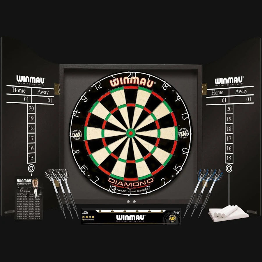 ProDart Professional Dartboard Cabinet Set – Complete Home Darts Game Kit