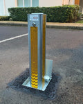 Heavy Duty Telescopic Parking Security Post – Driveway Bollard with Anti-Tamper Lock &amp; Flush-Fit Boxed Lid
