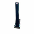 600mm Round Telescopic Driveway Security Bollard – Black Retractable Parking Post with Anti-Drill Lock