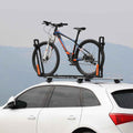 Roof Mount Bike Rack for Car – Upright Bicycle Carrier with Ratchet Lock