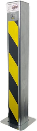 Telescopic Driveway Security Bollard 540mm – Anti-Drill Lock, Zinc Coated Parking Post with 2 Keys