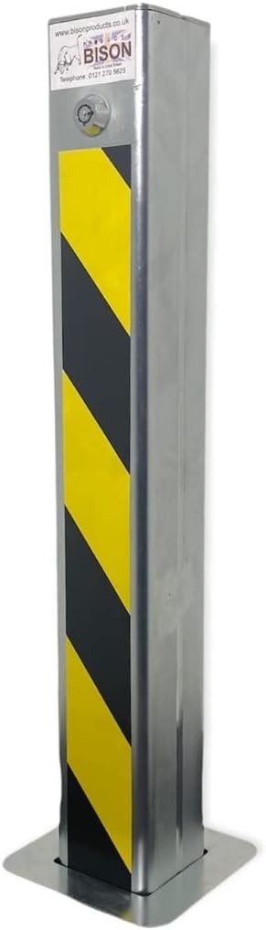 Telescopic Driveway Security Bollard 540mm – Anti-Drill Lock, Zinc Coated Parking Post with 2 Keys