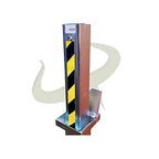 Heavy Duty Telescopic Parking Security Post – Driveway Bollard with Anti-Tamper Lock &amp; Flush-Fit Boxed Lid