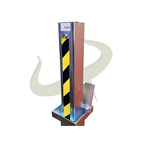 Heavy Duty Telescopic Parking Security Post – Driveway Bollard with Anti-Tamper Lock &amp; Flush-Fit Boxed Lid