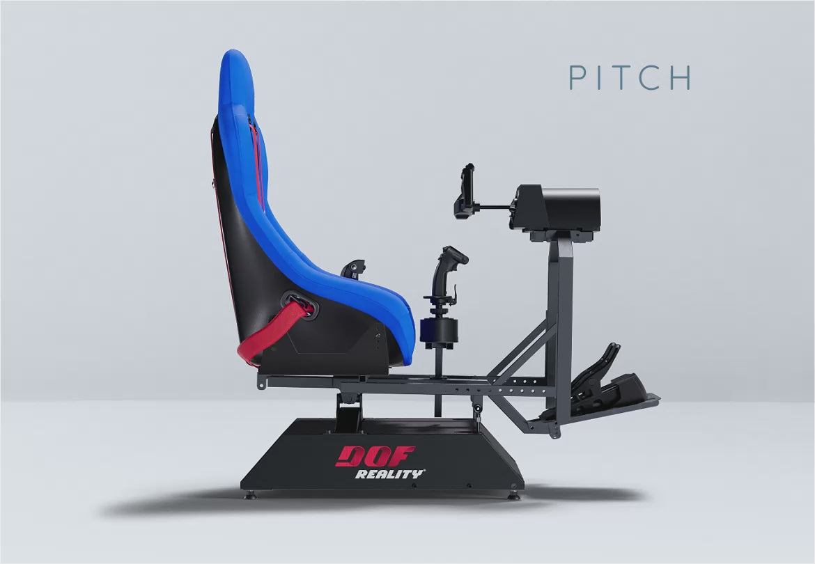 H2 HERO 2-Axis Flight Simulator with SFU Actuators & Smooth Gearing
