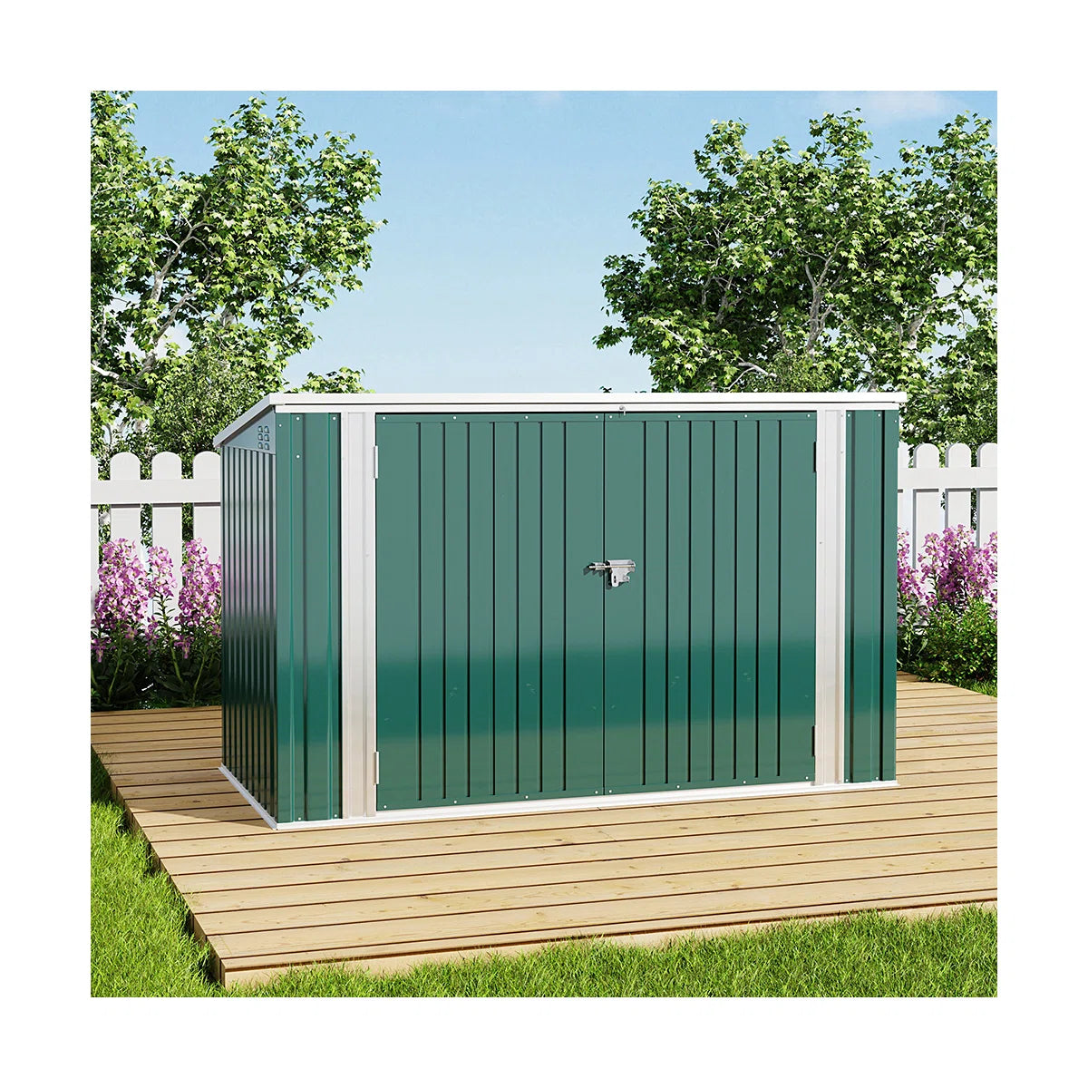 Auli Metal Bike Shed | Weather Resistant Outdoor Bicycle Storage