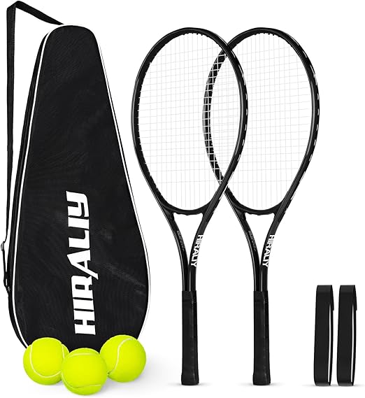 AceStart 2-Player Tennis Racket Set with Balls & Carry Bag